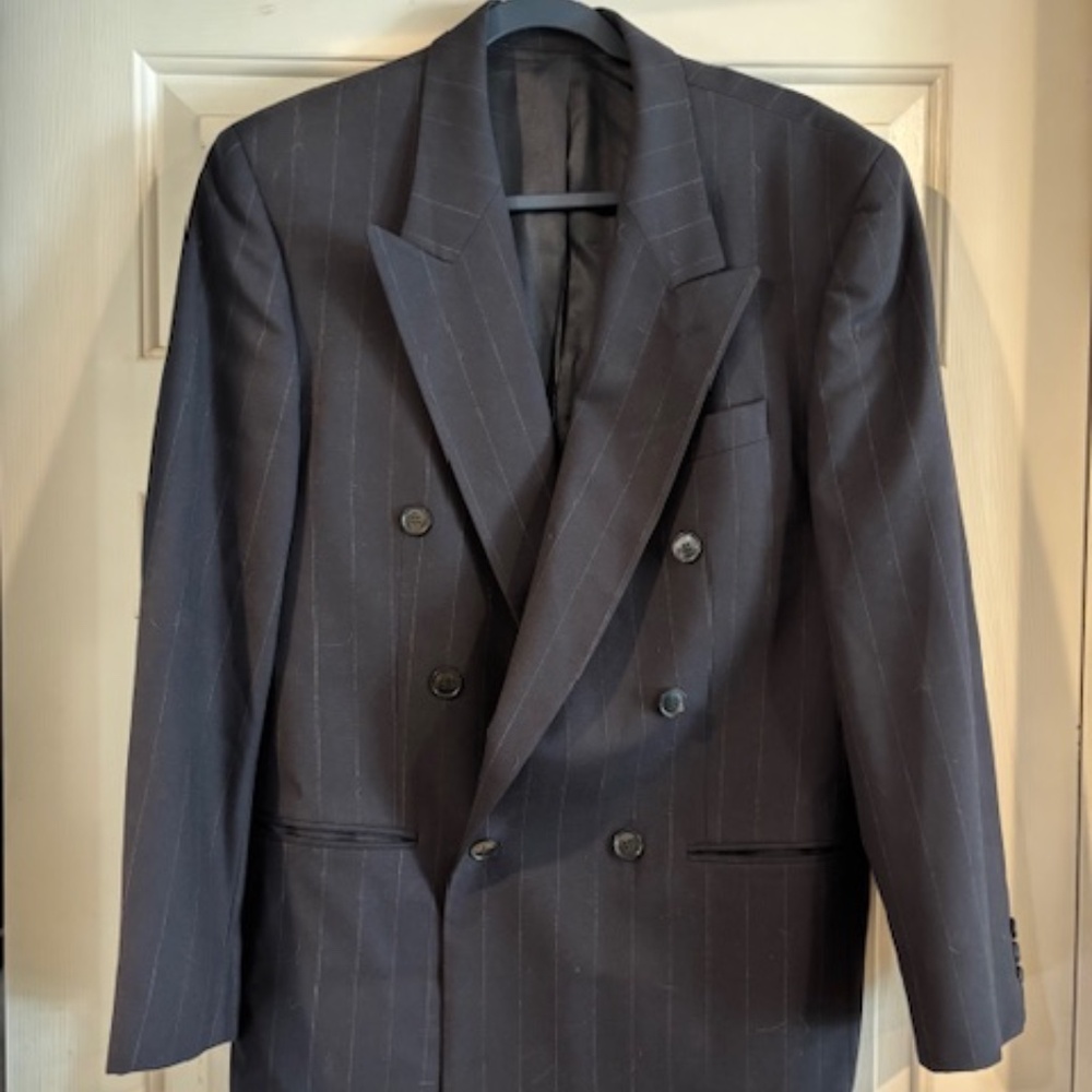 Diamond Mens Store 2 pc Double Breasted suit Set- 100% wool